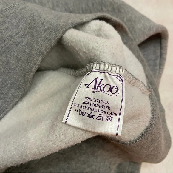 Akoo collegiate football 1946 embroidered crewneck XXL gray 28577 - Picture 5 of 14